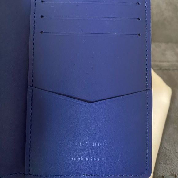 Louis Vuitton Monogram Bleached Blue Bandana Print Card Case Holder Wallet - Picture 2 of 8